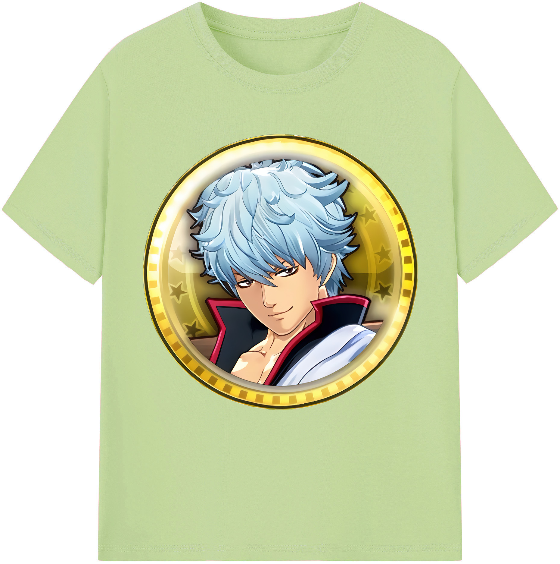 （画像用） ぎんたま 坂田銀時（さかたぎんとき） 神楽 志村新八（しむら しんぱち） GINTAMA Sakata Gintoki Kagura Shimura Shinpachi 綿100％半袖Tシャツ（フロントプリント）